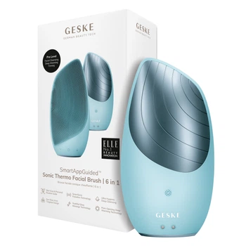 Електронна звукова термощітка для обличчя GESKE Sonic Thermo Facial Brush turquoise (HB0081)