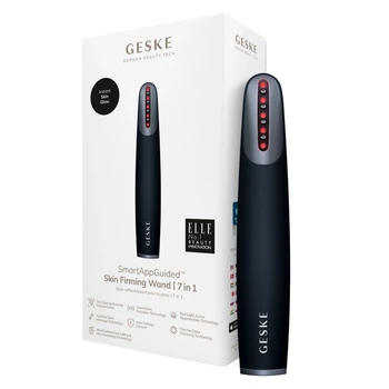 Пристрій для зміцнення і тонізації шкіри обличчя GESKE Skin Firming Wand 7в1 black, One Size