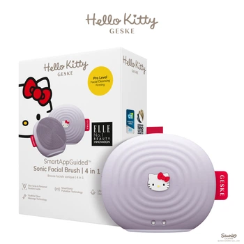 Електронна ультразвукова щітка для обличчя GESKE Sonic Facial Brush by Hello Kitty purple (HB0242)