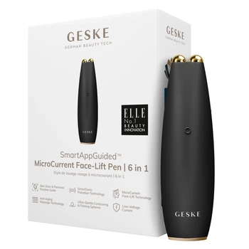 Мікрострумова ручка для підтяжки обличчя GESKE MicroCurrent Face-Lift Pen gray (HB0119)