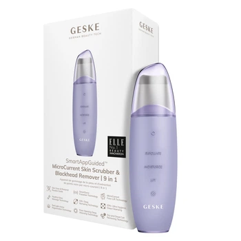 Мікрострумовий скрабер для шкіри та усунення чорних точок GESKE MicroCurrent Skin Scrubber&Blackhead Remover purple (HB0145)