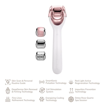 Електронний ролер для обличчя з мікроголками GESKE MicroNeedle Face Roller 9в1 starlight, One Size