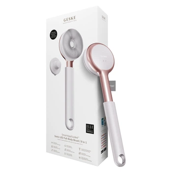 Звукова світлодіодна щітка для всього тіла GESKE Sonic LED Full-Body Brush&Intensive Exfoliator starlight (HB0392)