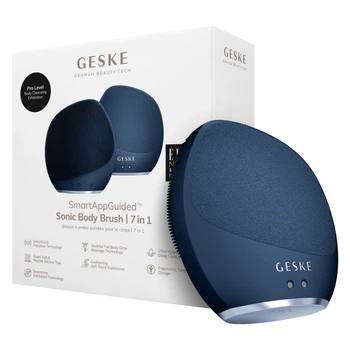 Ультразвукова щітка для тіла та інтенсивний пілінг GESKE Sonic Body Brush&Intensive Exfoliator midnight (HB0356)