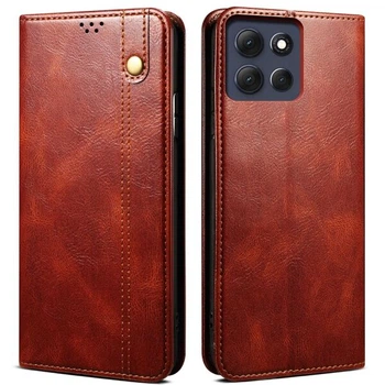 Чехол-книжка с кармашками UniCase Leather Wallet для Motorola Moto G86 - Brown