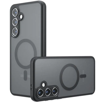 Захисний чохол Deexe Matte Skin with MagSafe для Samsung Galaxy S24 (S921) - Black