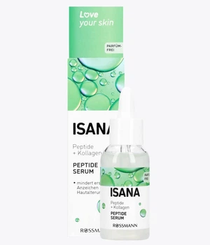 Антивозрастная сыворотка с коллагеном и пептидами ISANA Peptide+collagen Serum 30 мл