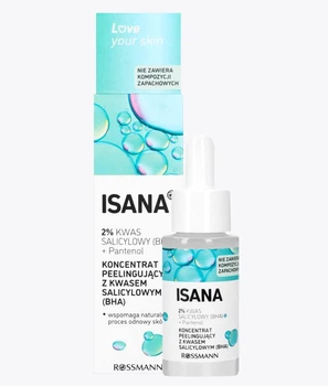 Сироватка від висипів з саліциловою кислотою ISANA Peeling-koncentrat z kwasem salicylowym 30 мл