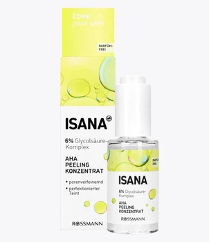 пілінг для обличчя з гліколевою кислотою ISANA AHA Peeling Konzentrat 30 мл