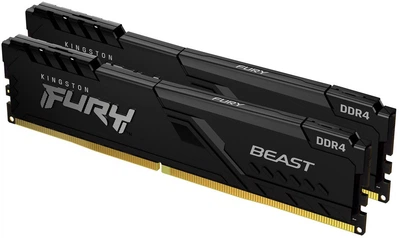 Оперативна пам'ять Kingston Fury Beast DDR4-3200 16384MB PC4-25600 (Kit of 2x8192) Black (KF432C16BBK2/16WP)