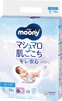 Подгузники детские Moony S 4-8 кг 70 шт (490311111138302)