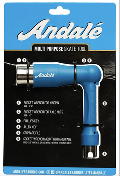 Универсальный ключ для скейтборда ANDALE PURPOSE RATCHET Blue