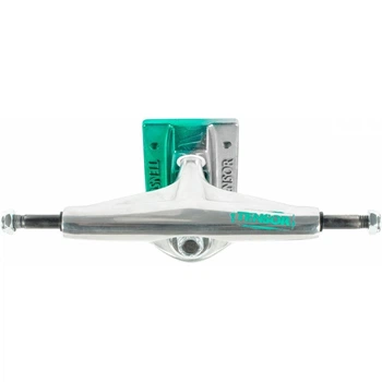 Підвіски для скейтборду TENSOR ALUM STENCIL MIRROR Raw/Green Fade 5.25