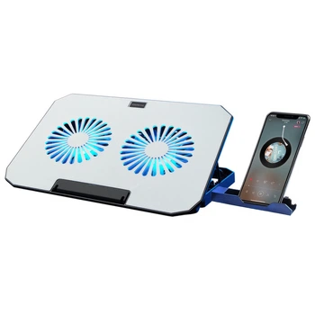 Подставка для ноутбука с активным охлаждением 2 USB 2 вентилятора White MLT P3S22