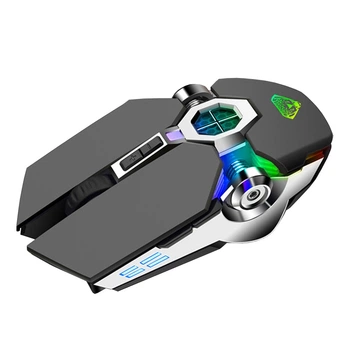 Игровая компьютерная мышь UT ZiyouLang RGB беспроводная Серый (1012-459-01)