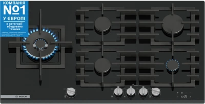 Варильна поверхня газова Bosch Serie 8 PRS9A6H40