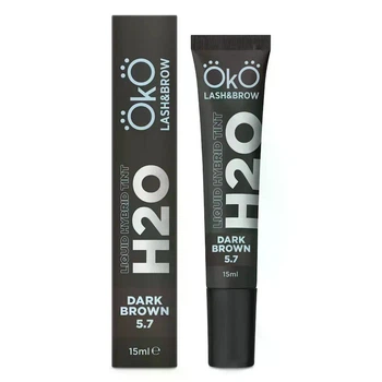 Краска для бровей и ресниц OKO H20 Liquid Hybrid Tint,DARK BROWN 5.7, 15 мл