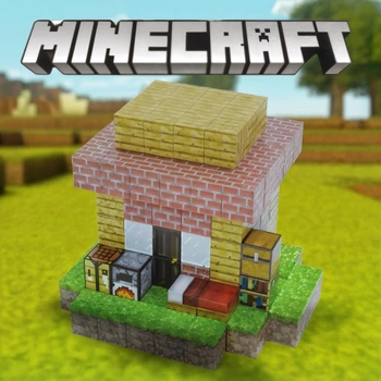 Магнитный конструктор minecraft Magnetic Cube 122 детали кубики конструкторы для взрослых и детей майнкрафт хижина из кирпича