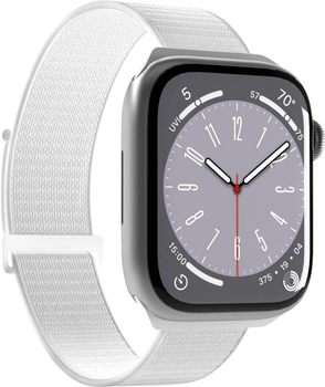 Pasek Puro Sport Nylon Strap do Apple Watch 42/44/45/49 mm White (8018417441417)