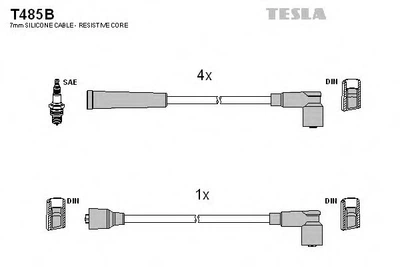 Комплект кабелів запалювання Tesla (T485B)