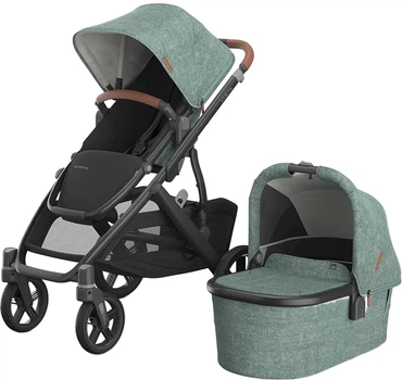 Універсальна коляска 2 в 1 Uppababy Vista V3 Gwen Green Mélange (0303-VIS-EUGWN)