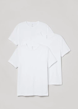 Футболка (набір з 3 шт) H&M 10011 Білий XXL