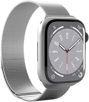 Pasek Puro Milanese Stainless Steel do Apple Watch 42/44/45/49 mm Silver (8018417441387)