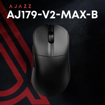 Ігрова бездротова миша AJAZZ AJ179-V2-MAX-B (Bluetooth + 2,4G) PAW3311, 400mAh, 12000DPI, BLACK/ЧОРНА (AJ179-V2-MAX-B)