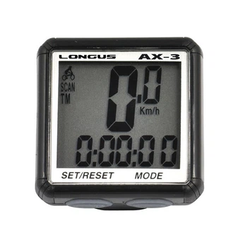 Велокомп'ютер LONGUS Special Edition AX-3 13 функцій чорний