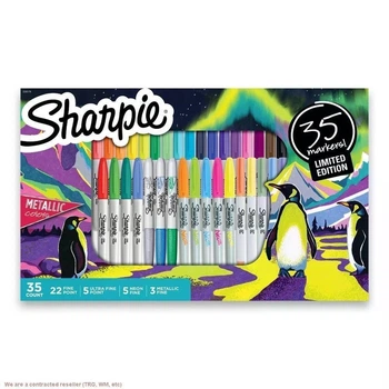Дитячий художній набір, перманентні маркери Sharpie, 35 шт., тонкі, швидковисихаючі
