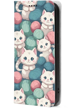 Чохол-книжка BoxFace для Motorola G06 Котики Клубочки (69776)