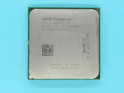 Процесор для комп'ютера AMD SDX140HBK13GQ Sempron 140 sAM3 2.7GHz 1от. 1пот. б/в L1 64kb L2 1MB DDR2 DDR3 45W. (05295) Б/В