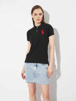 Поло женское Polo Ralph Lauren 11614 XS Черное (smt2000000039695)
