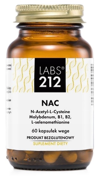 Амінокислота Labs212 NAC N-ацетил-L-цистеїн 60 капсул (5903943955749)
