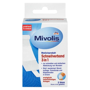 Mivolis Быстрый бандаж 3в1, 2 шт, от DM (Германия)