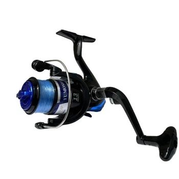 Котушка YUMOSHI MK2000 12+1 Blue пластикова шпуля 5.5:1 з ліскою