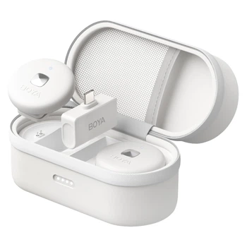 Мікрофон бездротовий Type-C білий iPhone Android Boya Omic-U White