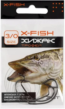 Крючок X-Fish Хищник Трофей #3/0 (3шт/уп),1917.04.09