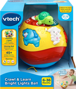 Інтерактивний м'яч Vtech Baby Cravl and Learn со звуками и музыкой (3417761849033)