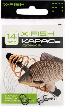 Крючок X-Fish Карась (донка) #14 (8 шт/уп),1917.03.33