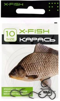 Крючок X-Fish Карась #10 (8 шт/уп),1917.03.31