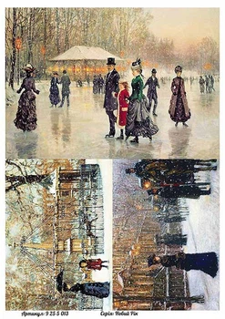Бумага для декупажа Alizarin 20 х 30 см Новый Год (9255013)
