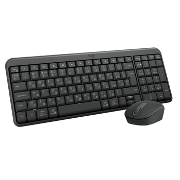 Комплект (клавиатура, мышь) беспроводной Logitech MK250 Graphite (920-013823)