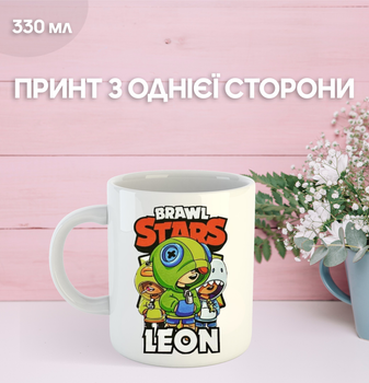 Кружка Бравл старс Brawl Stars з принтом керамічна чашка 330 мл Uk_1242
