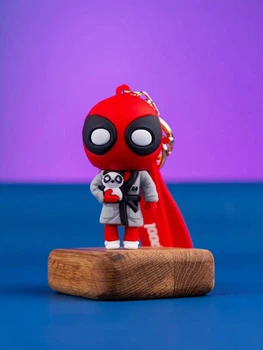 Брелок Дедпул Deadpool Марвел супергерой на ключі, на сумку фігурка іграшка 7 см