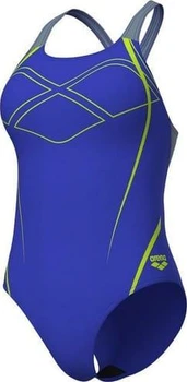 Купальник закритий для жінок Arena GRAPHIC SWIMSUIT SWIM PRO BACK синій, жовтий Жінки 40