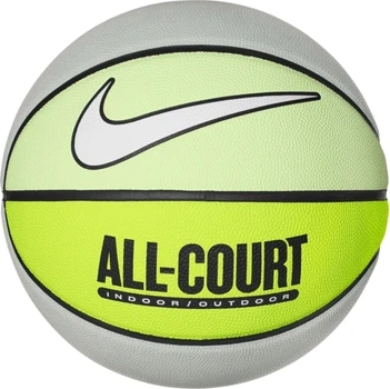 Баскетбольный мяч Nike EVERYDAY ALL COURT 8P DEFLATED серо-салатовый N.100.4369.332.07 Размер EU: 7
