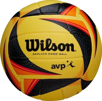 Мяч для пляжного волейбола Wilson AVP OPTX REPLICA желто-черно-красный WTH01020XB Размер EU: 5