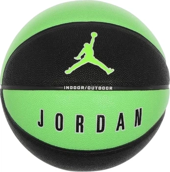 Баскетбольный мяч Nike JORDAN ULTIMATE 2.0 8P DEFLATED зелено-черный J.100.8254.019.07 Размер EU: 7