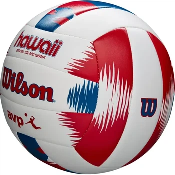 Пляжный набор (волейбольный мяч и фрисби) Wilson HAWAII AVP бело-красно-синий WTH80219KIT Размер EU: 5